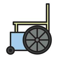 désactivée icône signe vecteur fauteuil roulant handicap symbole.