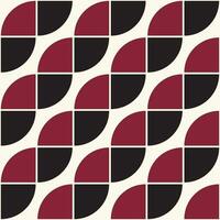 Motif de formes géométriques des années 70. vecteur moderne de style vintage du milieu du siècle