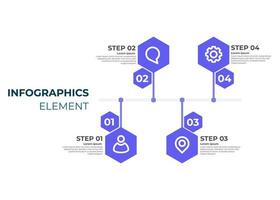 modèle de conception infographique plat moderne. vecteur