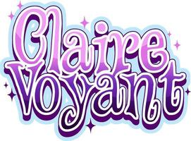 conception de polices de logo claire voyante vecteur