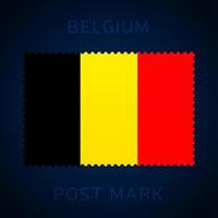 cachet de la Belgique vecteur