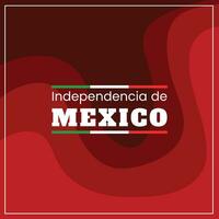 vecteur plat conception Mexique indépendance journée concept modèle