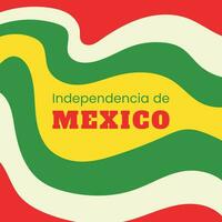 vecteur plat conception Mexique indépendance journée concept modèle