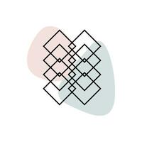 ethnique graphique forme symbole silhouette talisman forme griffonnage abstrait icône vecteur