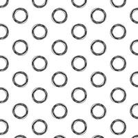 griffonnage cercles modèle, sans couture modèle de géométrique formes sur une transparent Contexte. texture doubler, griffonnage cercles esquisser. vecteur abstrait illustration