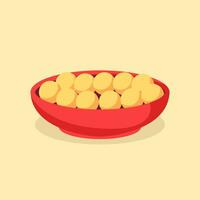 illustration laddu Inde bonbons ou mithai nourriture vecteur. vecteur eps dix