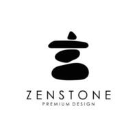 équilibré Zen pierre logo modèle vecteur
