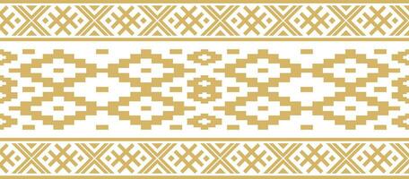 vecteur d'or Couleur sans couture biélorusse nationale ornement. ethnique interminable noir frontière, slave les peuples Cadre