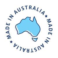 fabriqué dans l'australie badge icône. un icône symbolisant des produits fabriqué dans Australie, représentant authenticité et fierté dans australien fabrication. vecteur