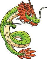 année de le dragon dessin animé coloré clipart vecteur