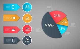 illustration vectorielle de conception de modèle d'infographie vecteur