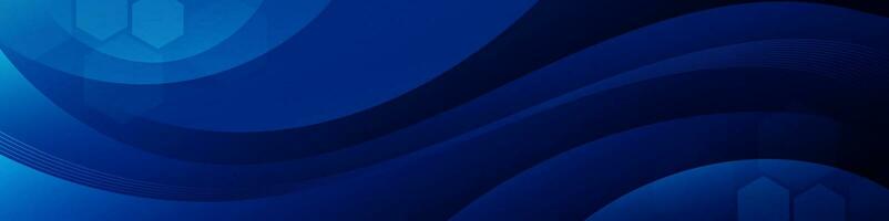 abstrait foncé bleu bannière Couleur avec une unique ondulé conception. il est idéal pour création œil contagieux en-têtes, promotionnel bannières, et graphique éléments avec une moderne et dynamique regarder. vecteur