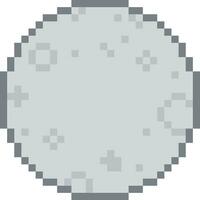 lune dessin animé icône dans pixel style vecteur