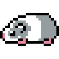 Souris dessin animé icône dans pixel style vecteur