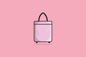 les filles magnifique Sac à main ou bourse vecteur illustration. beauté mode objets icône concept. Nouveau arrivée femmes fête bourse vecteur conception.