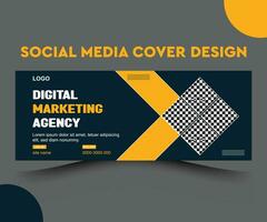 Créatif affaires commercialisation agence social médias Publier social médias couverture la toile bannière modèle vecteur