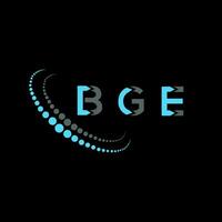 bge lettre logo Créatif conception. bge unique conception. vecteur