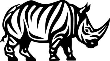 rhinocéros - minimaliste et plat logo - vecteur illustration