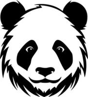 Panda, noir et blanc vecteur illustration