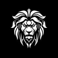 lion, noir et blanc vecteur illustration