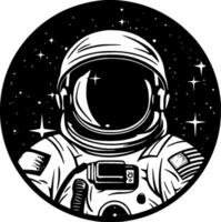 astronaute - minimaliste et plat logo - vecteur illustration