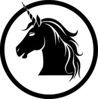 Licorne - minimaliste et plat logo - vecteur illustration