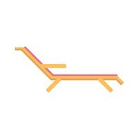 plage chaise Stock vecteur illustration