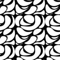 motif noir et blanc sans couture avec des formes.vector illustration vecteur