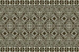 ikat floral paisley broderie sur noir arrière-plan.géométrique ethnique Oriental modèle traditionnel.aztèque style abstrait vecteur illustration.design pour texture, tissu, vêtements, emballage, décoration, tapis.