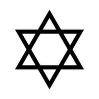 juif symbole. étoile de David. vecteur. vecteur