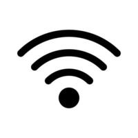 Facile Wifi lien signal icône. vecteur. vecteur