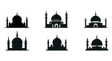 majestueux minarets dans une étoilé ciel vecteur