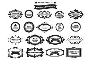 logos et badges dans ancien style vecteur