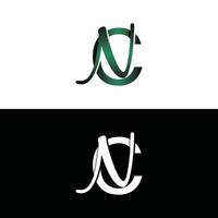 lettre cn luxe moderne monogramme logo vecteur conception, logo initiale vecteur marque élément graphique illustration conception modèle