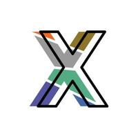 lettre X moderne logo conception, abstrait des lettres logo monogramme vecteur logo conception modèle élément utilisable pour votre entreprise, conception, et etc