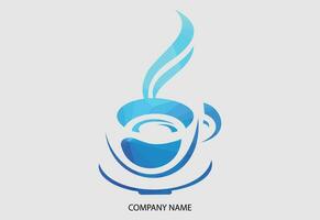 café tasse logo café magasin vecteur icône conception gratuit vecteur