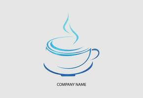 café tasse logo café magasin vecteur icône conception gratuit vecteur