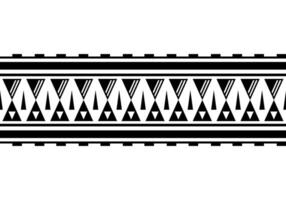 maori polynésien tatouage bracelet. tribal manche sans couture modèle vecteur. samoan frontière tatouage conception avant bras ou pied. vecteur