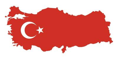 dinde drapeau. dinde silhouette. turkiye symbole dans rouge. tremblement de terre dans turc. carte silhouette. soutien dinde carte vecteur