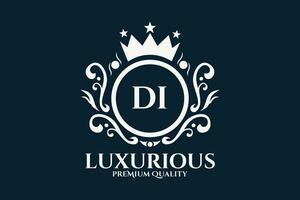 initiale lettre di Royal luxe logo modèle dans vecteur art pour luxueux l'image de marque vecteur illustration.
