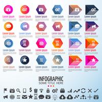 Modèle de conception d&#39;infographie vecteur