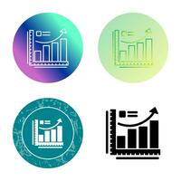 icône de vecteur de courbe de croissance