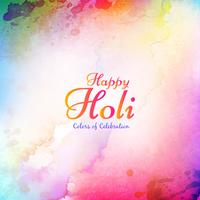 Abstrait Happy Holi beau fond vecteur