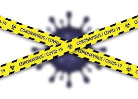 arrêter le modèle de bannière de coronavirus pour votre conception vecteur