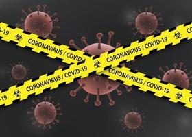 arrêter le modèle de bannière de coronavirus pour votre conception vecteur