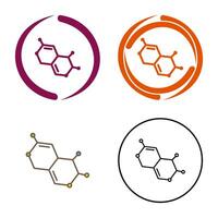 icône de vecteur de molécule