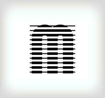 lettre m logo icône conception, vecteur illustration. m lettre formé par une combinaison de lignes. Créatif plat conception style.