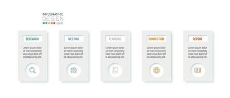 modèle d'infographie de concept d'entreprise avec option. vecteur