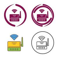 icône de vecteur de routeur wifi