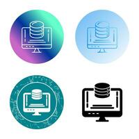 icône de vecteur de stockage de données